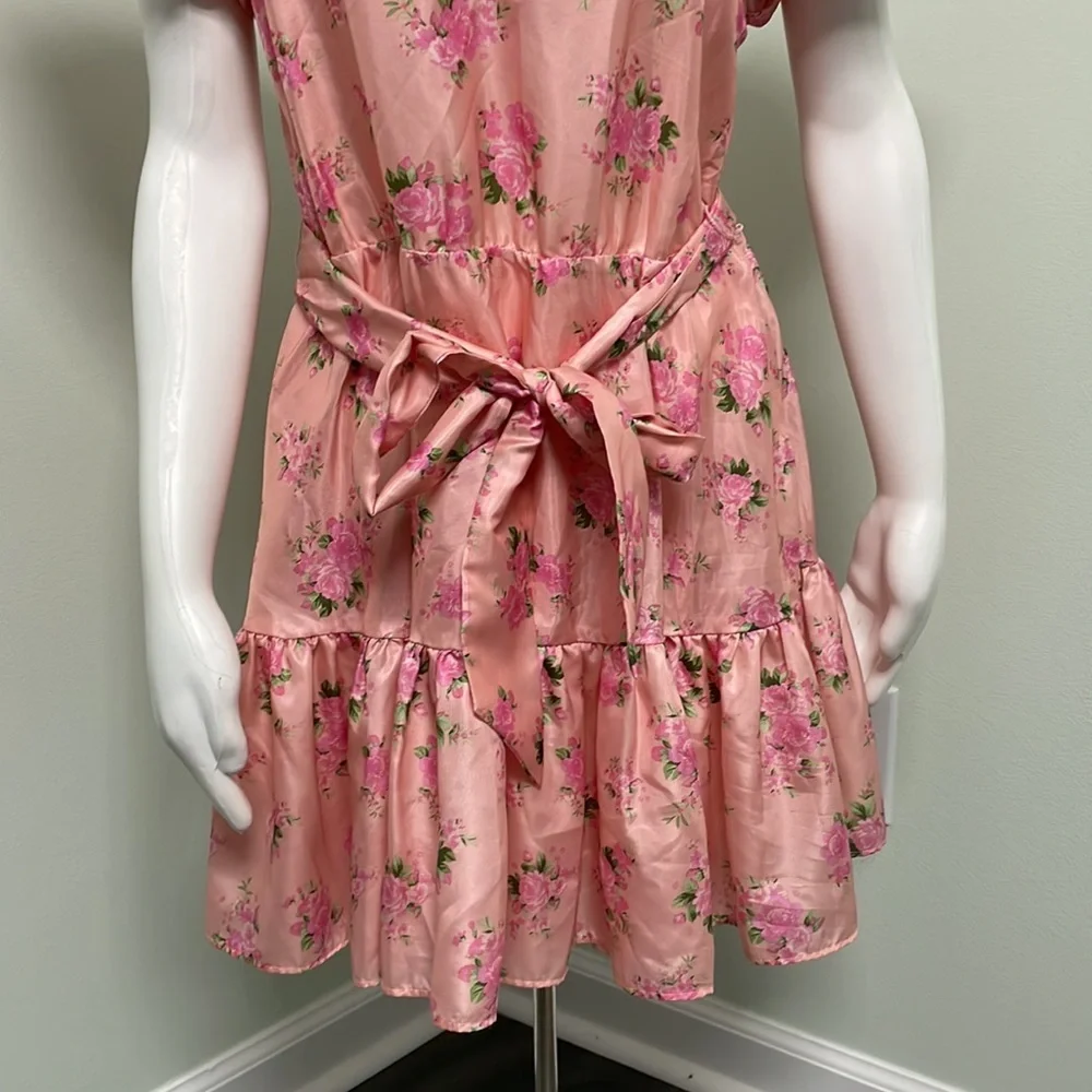 love shack fancy x target Cecile pink ruffle dress size 12 - Picture 11 of 14